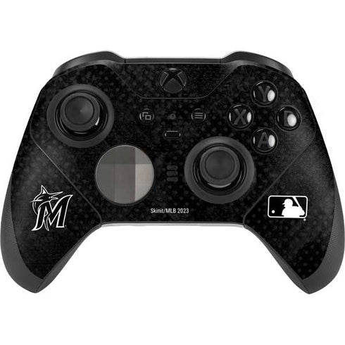 MLB Miami Marlins Dark Wash Xbox Elite Wireless Controller Series 2 Skin