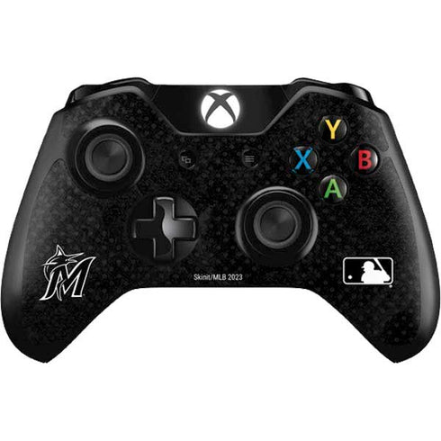 MLB Miami Marlins Dark Wash Xbox One Controller Skin