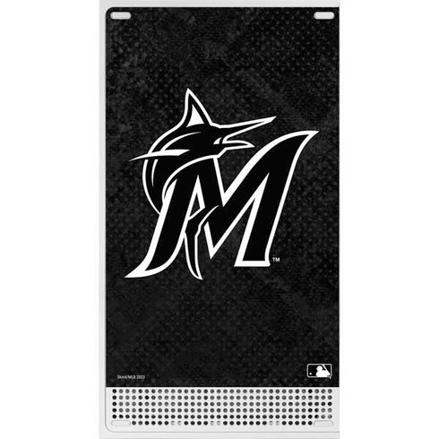 MLB Miami Marlins Dark Wash Xbox Series S Bundle Skin