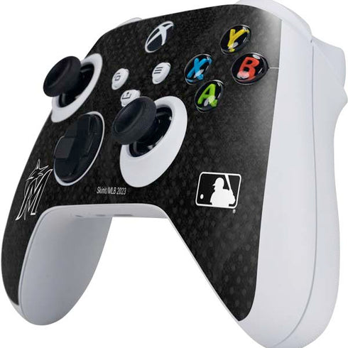 MLB Miami Marlins Dark Wash Xbox Series S Controller Skin