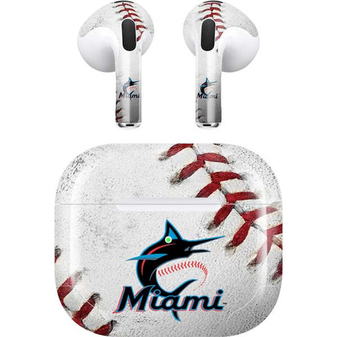 MLB Miami Marlins Game Ball Apple AirPods (3rd Gen 2021) Skin