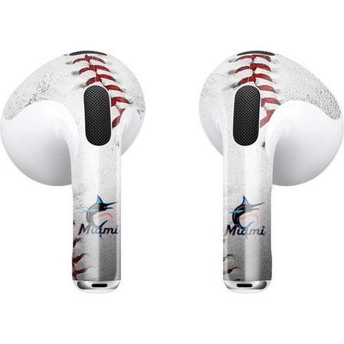 MLB Miami Marlins Game Ball Apple AirPods (3rd Gen 2021) Skin
