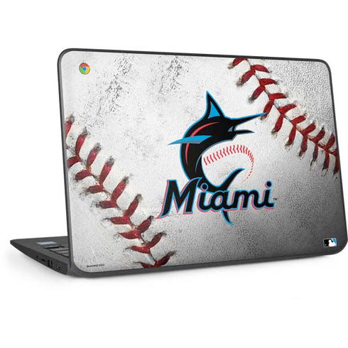 MLB Miami Marlins Game Ball HP Chromebook Skin