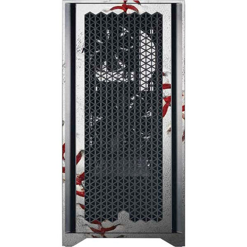 MLB Miami Marlins Game Ball Corsair 4000D Tempered Glass Mid-Tower ATX Case Skin