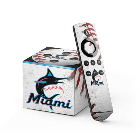 MLB Miami Marlins Game Ball Fire TV Cube Skin