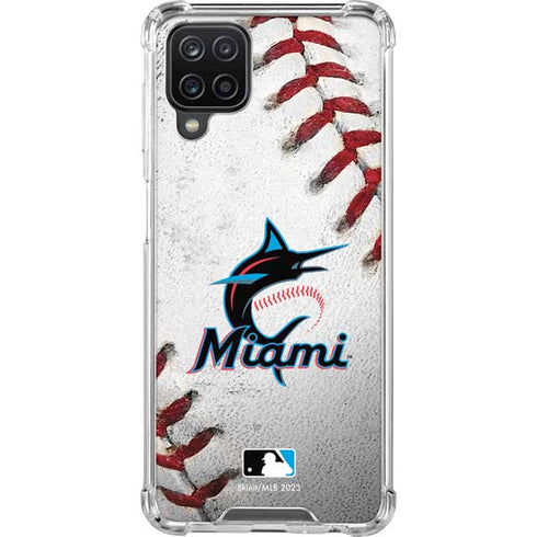MLB Miami Marlins Game Ball Galaxy A12 Clear Case