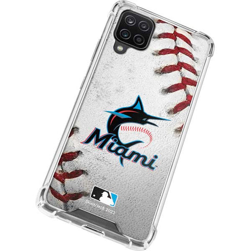 MLB Miami Marlins Game Ball Galaxy A12 Clear Case