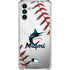 MLB Miami Marlins Game Ball Galaxy A13 5G Clear Case
