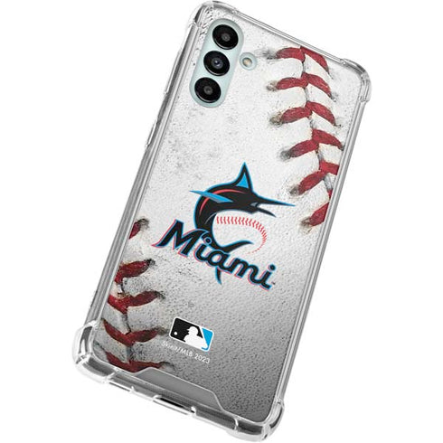 MLB Miami Marlins Game Ball Galaxy A13 5G Clear Case