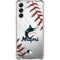 MLB Miami Marlins Game Ball Galaxy A14 5G Clear Case