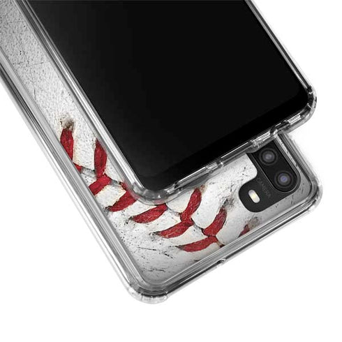 MLB Miami Marlins Game Ball Galaxy A21 Clear Case