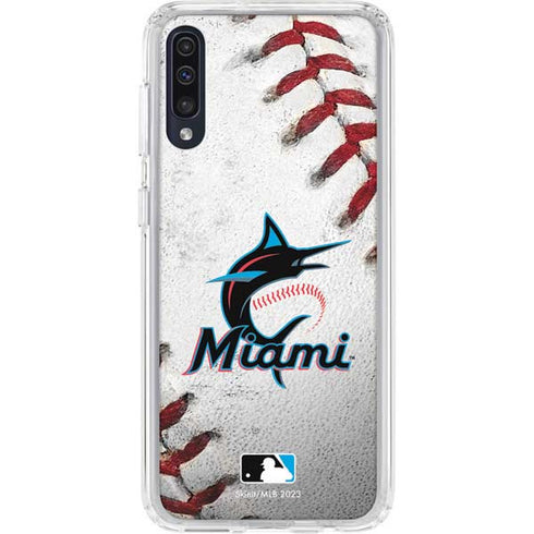MLB Miami Marlins Game Ball Galaxy A50 Clear Case