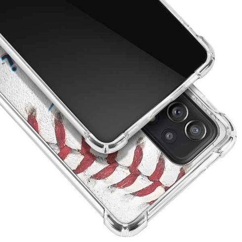 MLB Miami Marlins Game Ball Galaxy A52 5G Clear Case