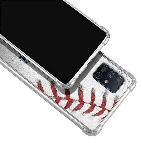 MLB Miami Marlins Game Ball Galaxy A71 5G Clear Case