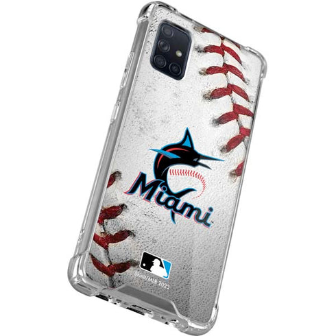 MLB Miami Marlins Game Ball Galaxy A71 5G Clear Case