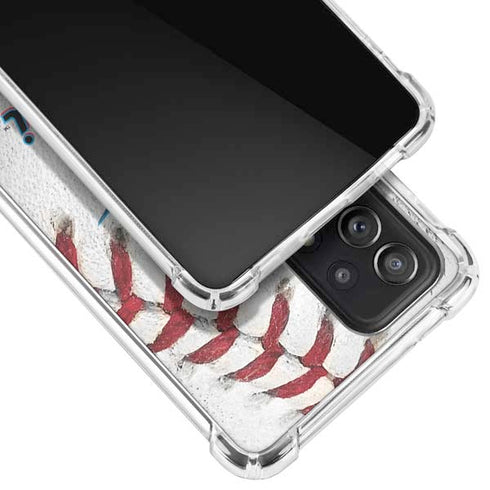 MLB Miami Marlins Game Ball Galaxy A72 5G Clear Case