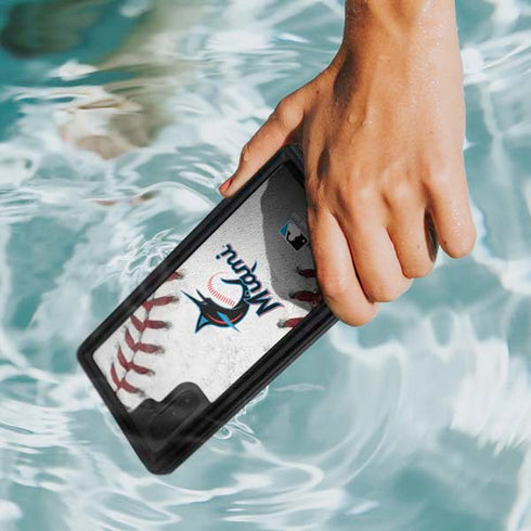 MLB Miami Marlins Game Ball Galaxy Note 10 Waterproof Case