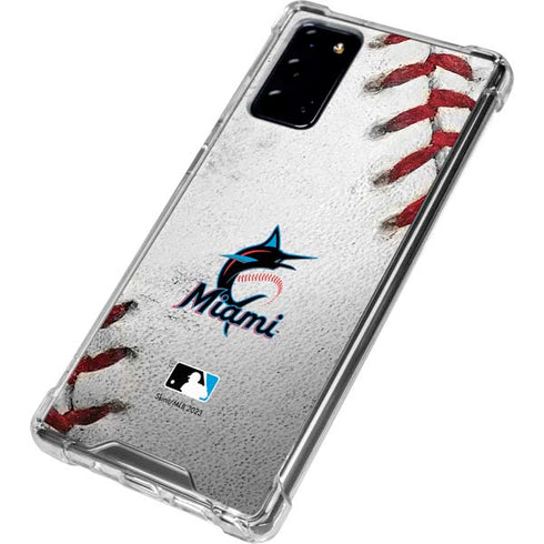 MLB Miami Marlins Game Ball Galaxy Note20 5G Clear Case