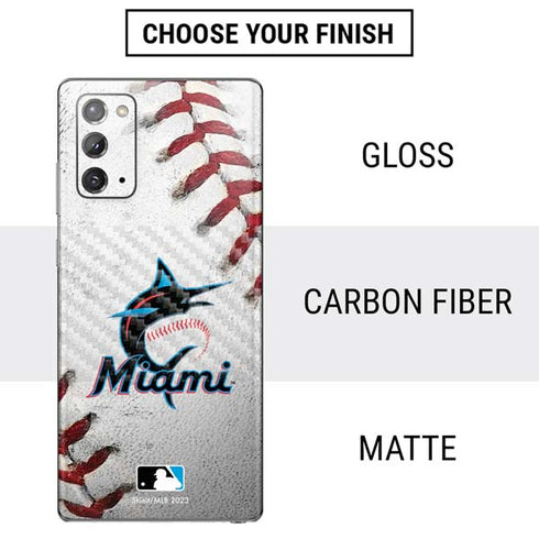 MLB Miami Marlins Game Ball Galaxy Note20 5G Skin