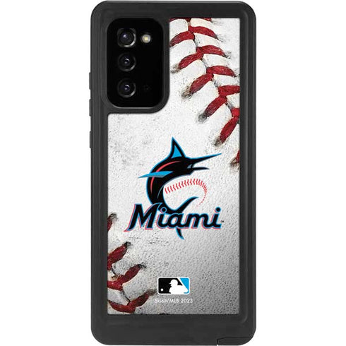MLB Miami Marlins Game Ball Galaxy Note20 5G Waterproof Case