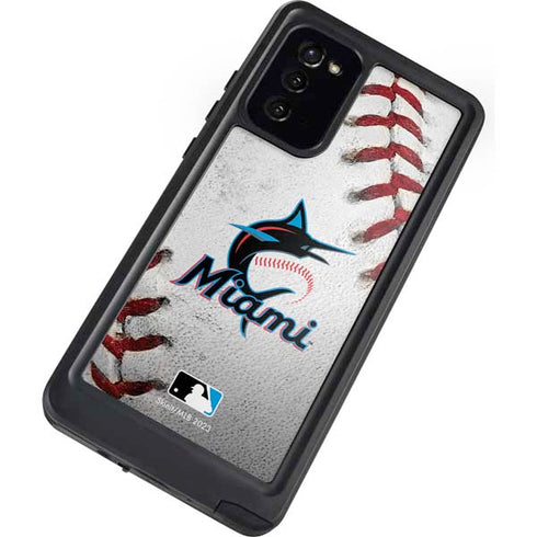 MLB Miami Marlins Game Ball Galaxy Note20 5G Waterproof Case