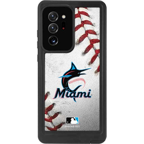 MLB Miami Marlins Game Ball Galaxy Note20 Ultra 5G Waterproof Case
