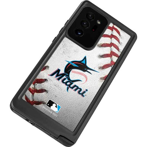 MLB Miami Marlins Game Ball Galaxy Note20 Ultra 5G Waterproof Case