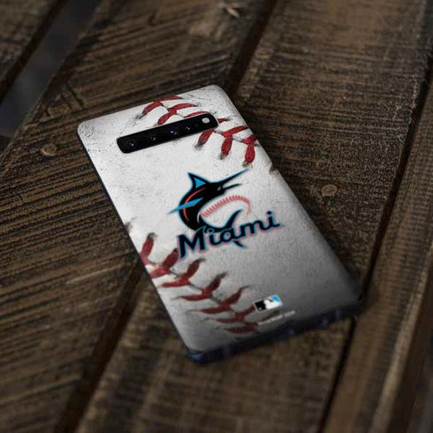MLB Miami Marlins Game Ball Galaxy S10 Plus Skin
