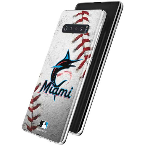 MLB Miami Marlins Game Ball Galaxy S10 Plus Skin