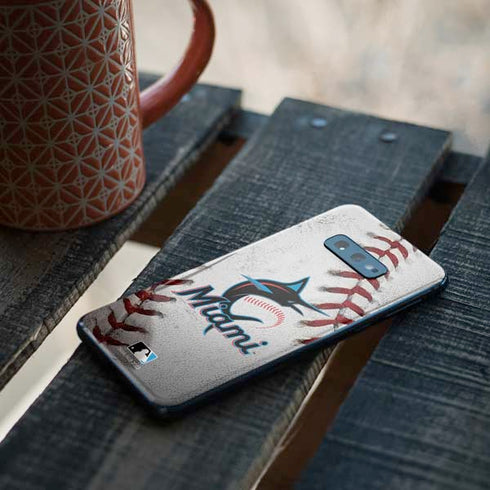 MLB Miami Marlins Game Ball Galaxy S10e Skin