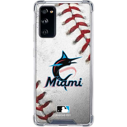 MLB Miami Marlins Game Ball Galaxy S20 FE Clear Case