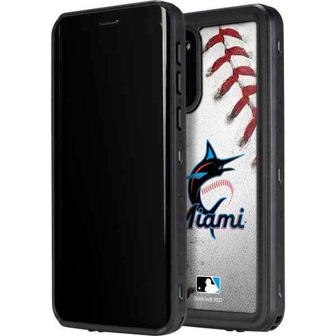 MLB Miami Marlins Game Ball Galaxy S20 Plus Waterproof Case