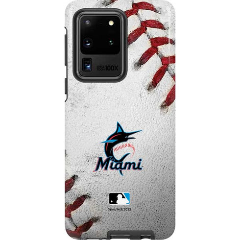 MLB Miami Marlins Game Ball Galaxy S20 Ultra 5G Pro Case