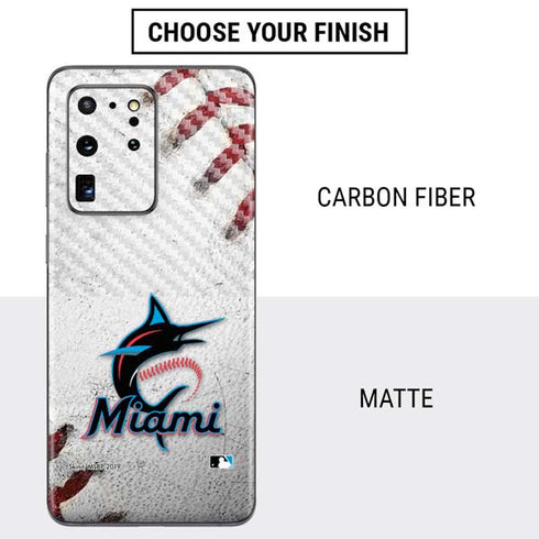 MLB Miami Marlins Game Ball Galaxy S20 Ultra 5G Skin