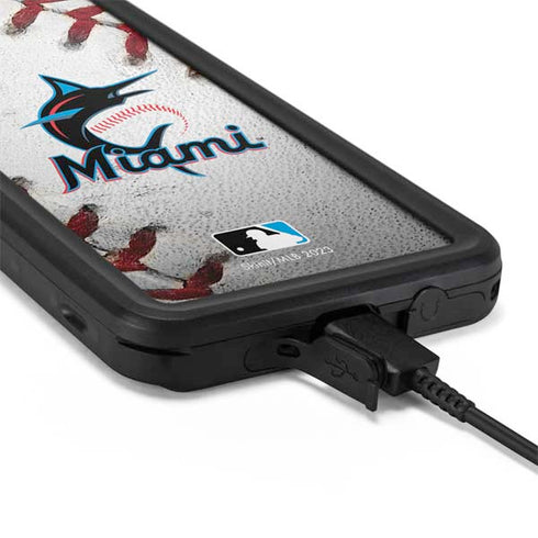 MLB Miami Marlins Game Ball Galaxy S20 Waterproof Case