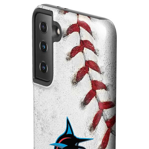 MLB Miami Marlins Game Ball Galaxy S21 FE Pro Case
