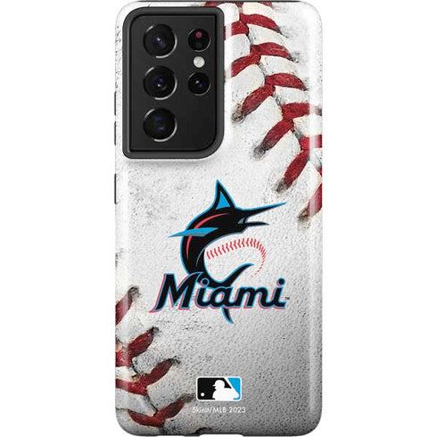 MLB Miami Marlins Game Ball Galaxy S21 Ultra 5G Pro Case