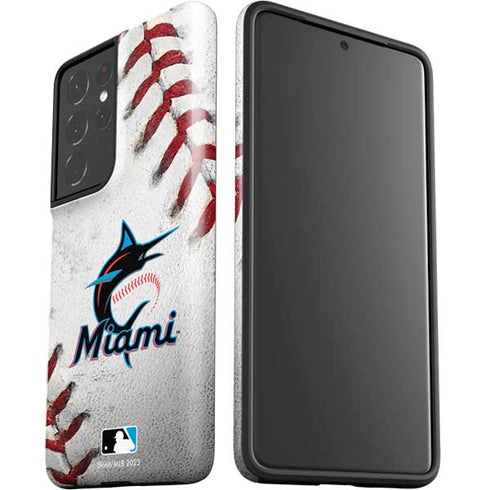 MLB Miami Marlins Game Ball Galaxy S21 Ultra 5G Pro Case