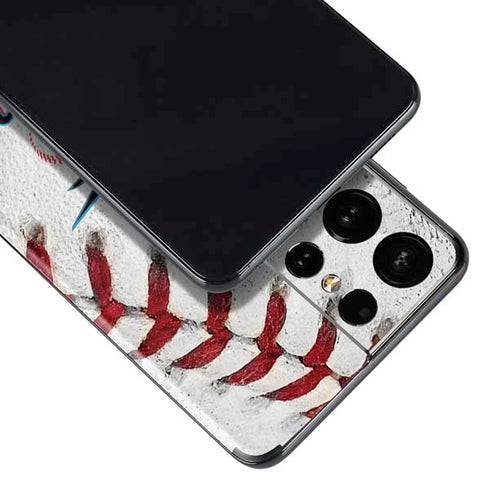 MLB Miami Marlins Game Ball Galaxy S21 Ultra 5G Skin
