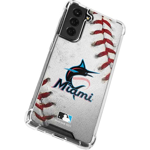 MLB Miami Marlins Game Ball Galaxy S22 Plus Clear Case