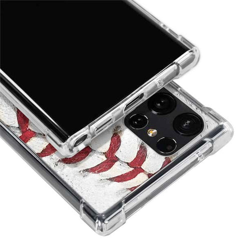 MLB Miami Marlins Game Ball Galaxy S22 Ultra Clear Case