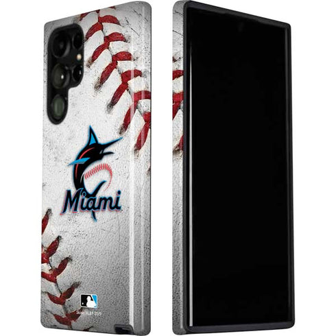 MLB Miami Marlins Game Ball Galaxy S22 Ultra Pro Case
