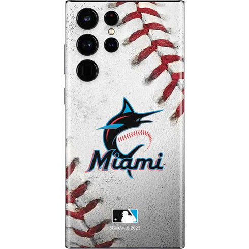 MLB Miami Marlins Game Ball Galaxy S22 Ultra Skin