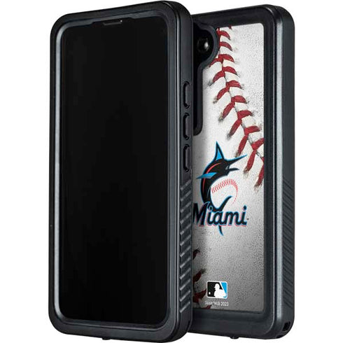 MLB Miami Marlins Game Ball Galaxy S23 Plus Waterproof Case