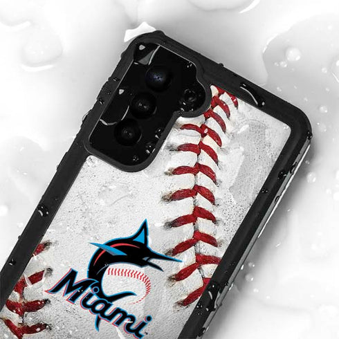 MLB Miami Marlins Game Ball Galaxy S23 Waterproof Case