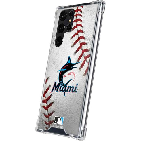 MLB Miami Marlins Game Ball Galaxy S24 Ultra Clear Case