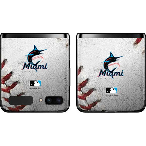 MLB Miami Marlins Game Ball Galaxy Z Flip Skin