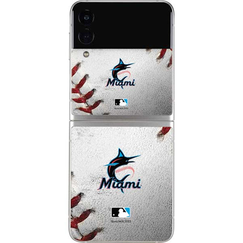 MLB Miami Marlins Game Ball Galaxy Z Flip4 5G Skin