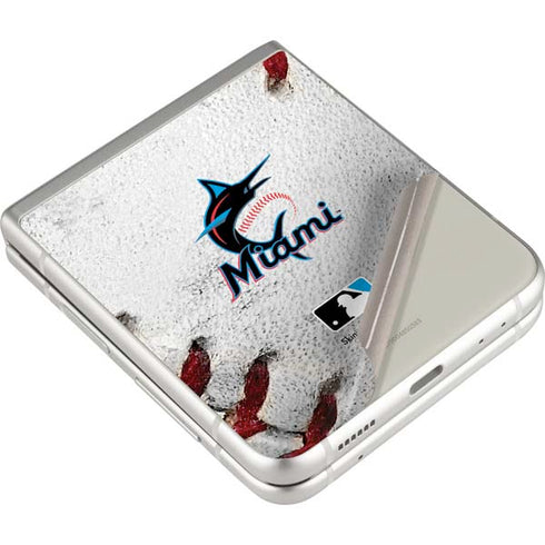 MLB Miami Marlins Game Ball Galaxy Z Flip4 5G Skin