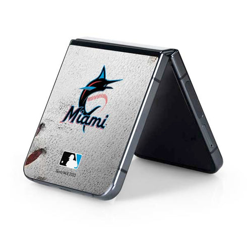 MLB Miami Marlins Game Ball Galaxy Z Flip5 5G Skin